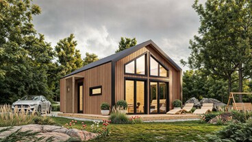 Apšiltinti mediniai namai